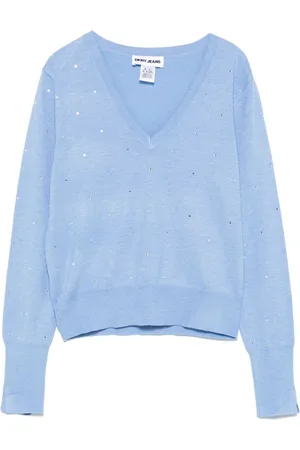 DKNY Studs V-neck sweater