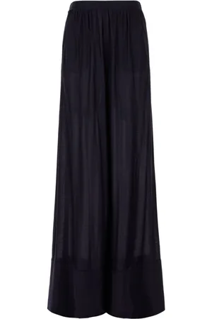 Malo Semi-sheer palazzo pants