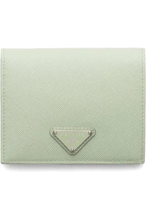 Prada Triangle-logo leather wallet