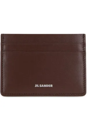 Jil Sander Logo-print leather cardholder