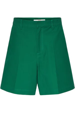 VALENTINO GARAVANI V-detail canvas bermuda shorts