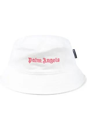 Palm Angels Logo-embroidered bucket hat