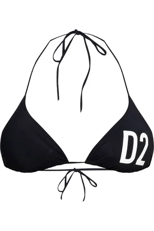Dsquared2 Maxi-logo triangle bikini top