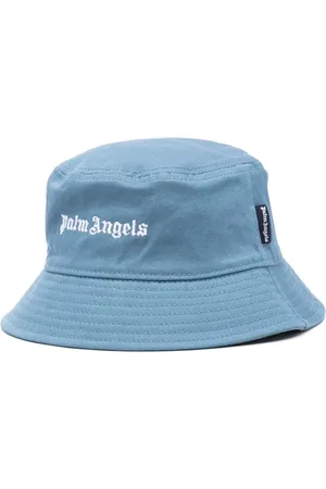 Palm Angels Logo-embroidered bucket hat