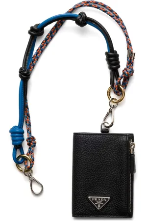 Prada Enamel triangle-logo wallet
