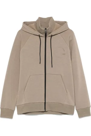 HUGO BOSS Rubberised-logo hoodie