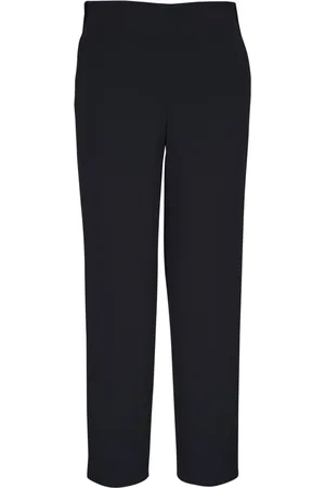 Vince Velvet-trim cropped trousers