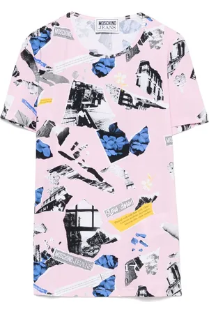 Moschino Patchwork-print T-shirt