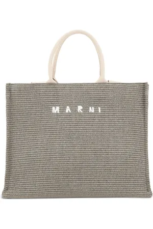 Marni Logo-embroidered tote bag