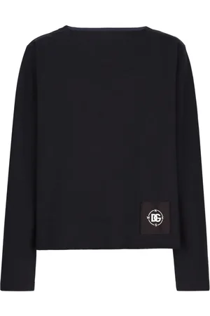 Dolce & Gabbana Logo-patch cotton sweatshirt