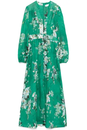 ZIMMERMANN Everley Plunge midi dress