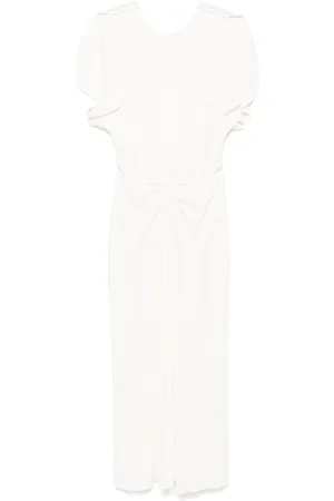 Victoria Beckham Gathered-waist midi dress
