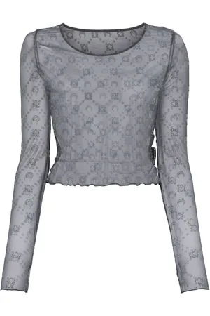 Marine Serre Moonogram mesh top