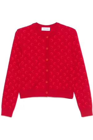 Marine Serre Moon-jacquard cardigan