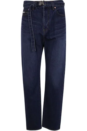 SACAI Belted straight jeans