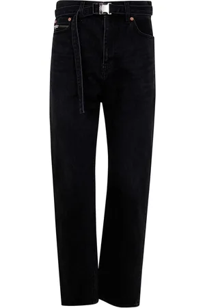 SACAI Belted straight jeans