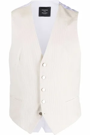 TAGLIATORE Corduroy single-breasted waistcoat