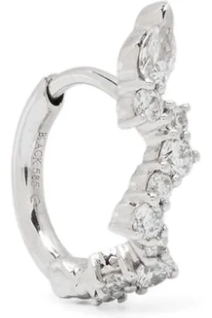 Maria Black 14kt white gold Concrete Sky diamond earring