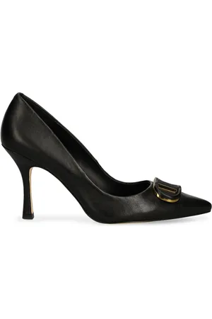 Twin-Set 90mm logo-plaque pumps