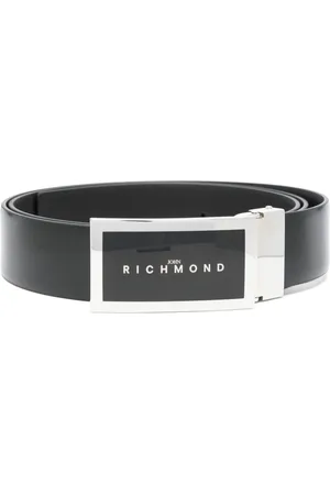 John Richmond Logo-engraved belt