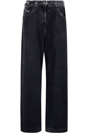 The Attico Double-waistband baggy jeans