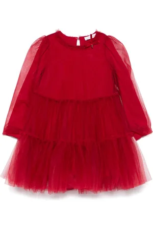 MONNALISA Tulle tiered dress