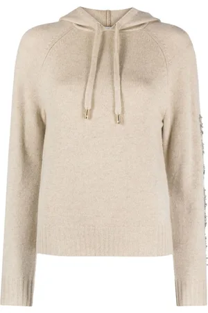 Max Mara Logo-embellished wool-blend hoodie