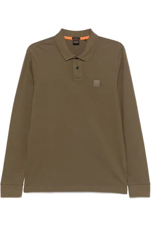 HUGO BOSS Logo-patch polo shirt