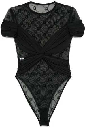 Marine Serre Draped jersey bodysuit