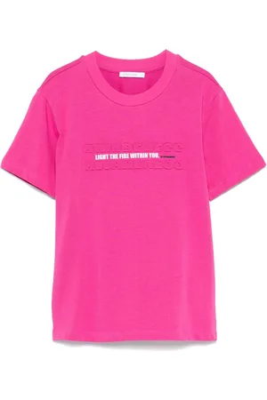 Patrizia Pepe Embossed-slogan T-shirt