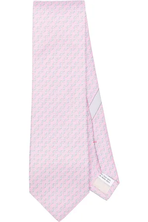 Salvatore Ferragamo Gancini print tie