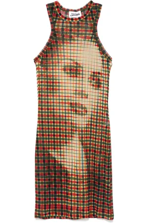 Jean Paul Gaultier Face-print mesh top