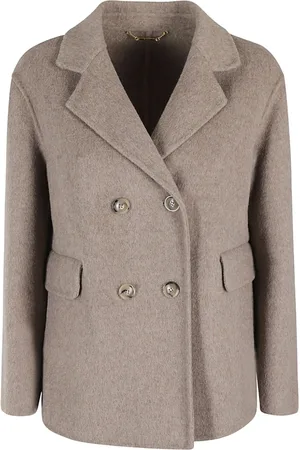 SEVENTY BY SERGIO TEGON Notched-lapels peacoat