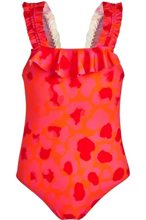 Vilebrequin New Leopard Ruffle swimsuit