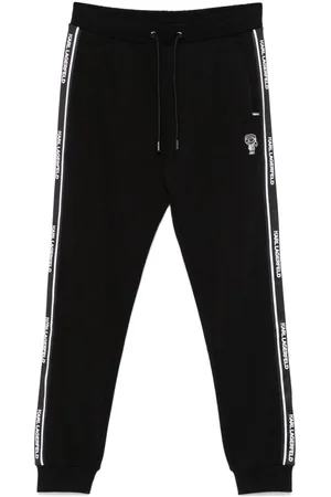 Karl Lagerfeld Logo tape-detail sweatpants