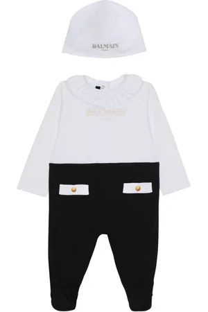 Balmain Cotton babygrow set