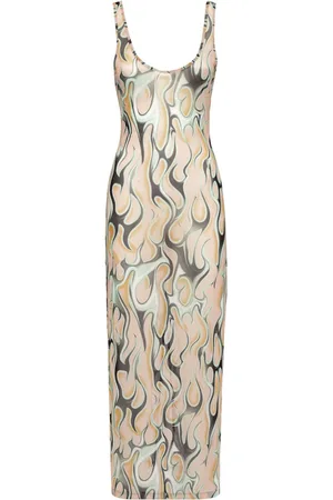 Philipp Plein Flame midi dress