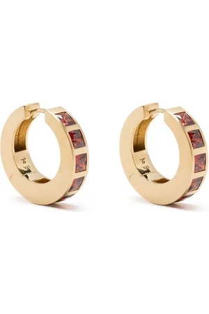 TOM WOOD Plated sterling silver garnet earrings