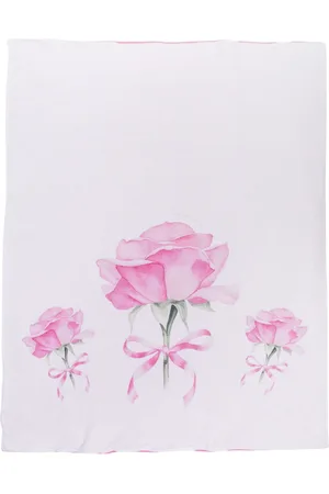 MONNALISA Rose-print blanket