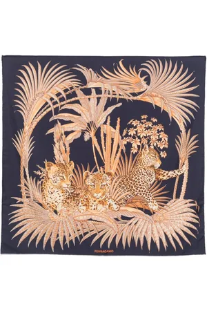 Salvatore Ferragamo Leopard-print silk scarf
