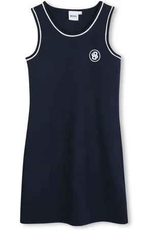 HUGO BOSS Logo-embroidered dress