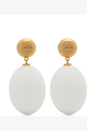 Moschino Egg-pendant earrings