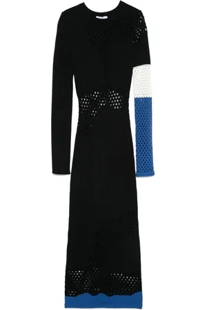 Patrizia Pepe Open-knit detailed midi dress