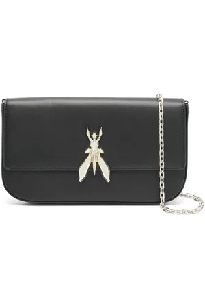 Patrizia Pepe Fly leather clutch bag