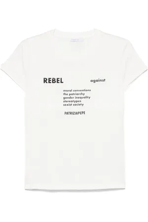 Patrizia Pepe Raised-text T-shirt