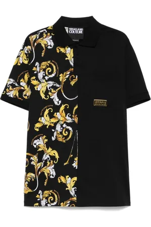 VERSACE Barocco-print polo shirt