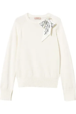 Twin-Set Scarf-detail jumper