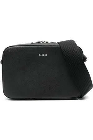 Sandro Logo-debossed messenger bag