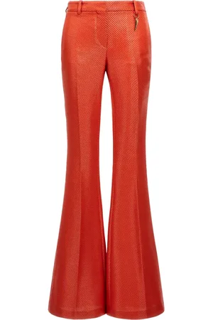 Roberto Cavalli Low-rise flared trousers