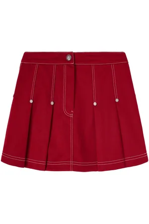 Palm Angels Pleated mini skirt